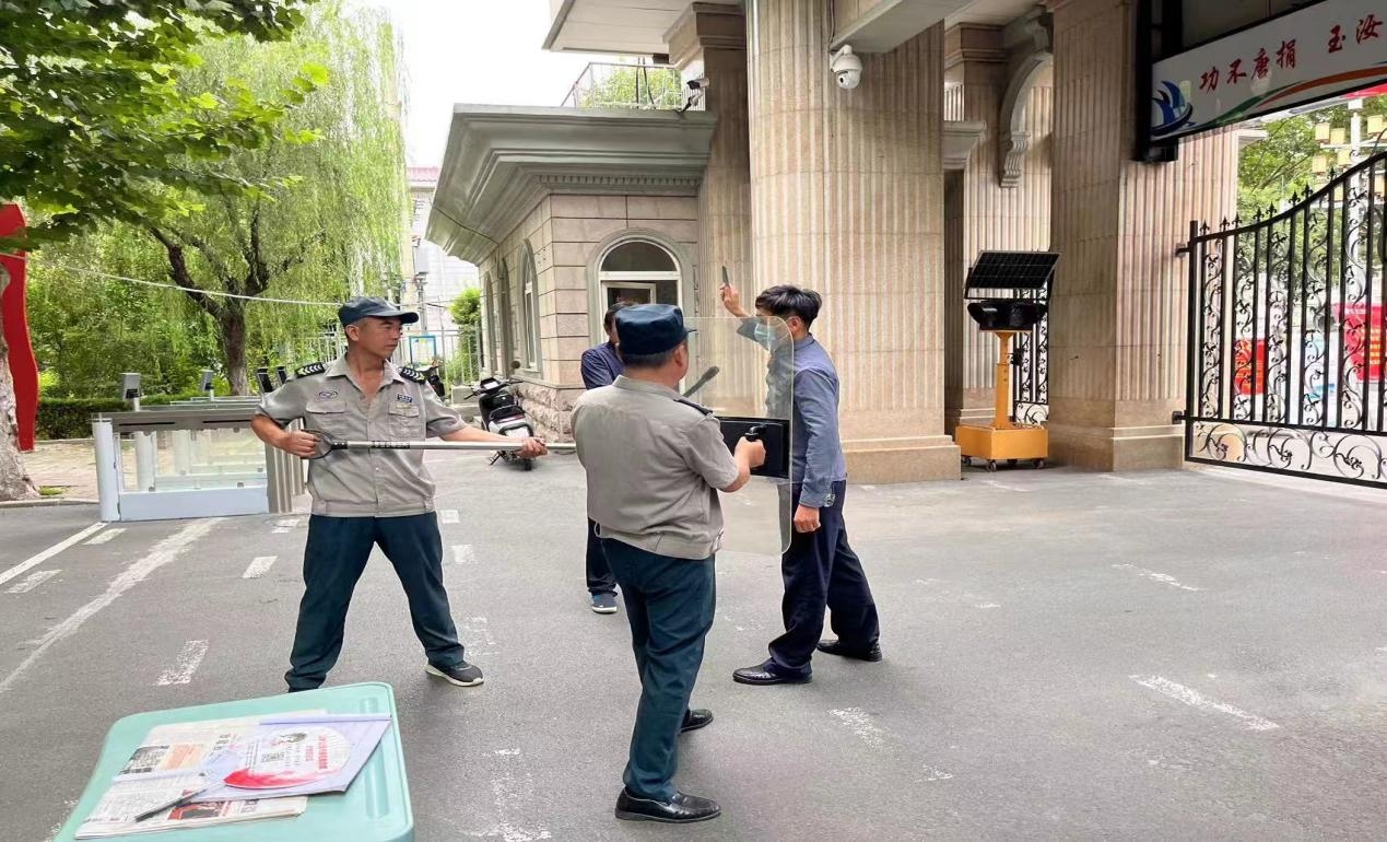 演練筑防線，校園保平安 ——宿城第一初級中學項目部開展防暴防恐演練活動